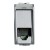Priza telefon RJ11 1 modul Argintiu Bticino Living Light
